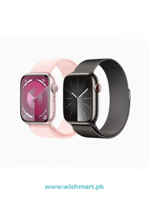 series 9 smart watch with apple logo